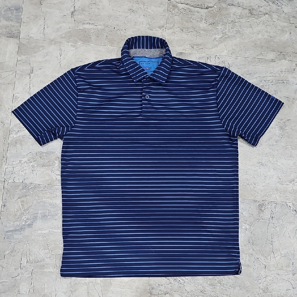 Twillory Blue Striped Polo Shirt
